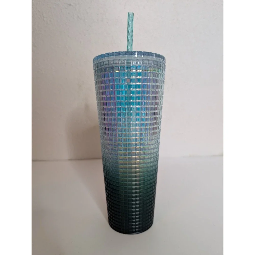 2023 Starbucks Jade Green GRADIENT Studded Tumbler Cold Cup‎ 24 oz